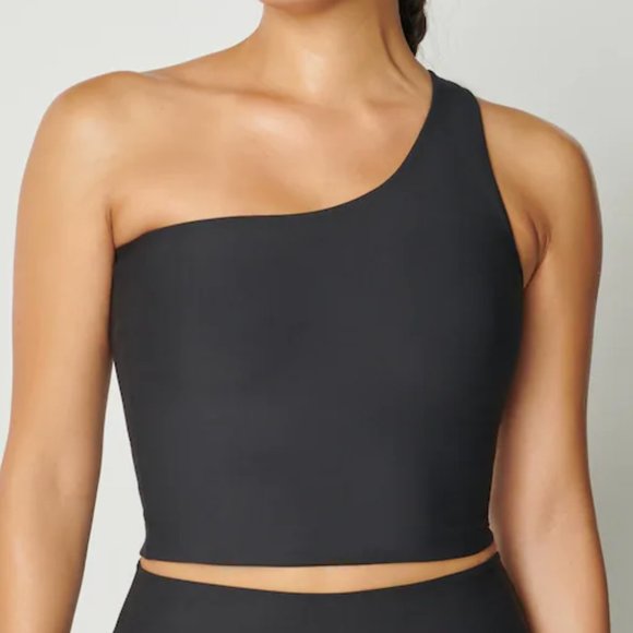 Abercrombie & Fitch Tops - Abercrombie and Fitch One Shoulder Crop Workout Top